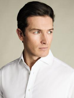 Charles Tyrwhitt Regular Fit Cotton Shirt, White - view 2, White