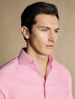 Charles Tyrwhitt Regular Fit Cotton Shirt, Pink - view 2, Pink