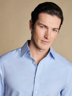 Charles Tyrwhitt Regular Fit Cotton Shirt, Sky Blue - view 2, Sky Blue