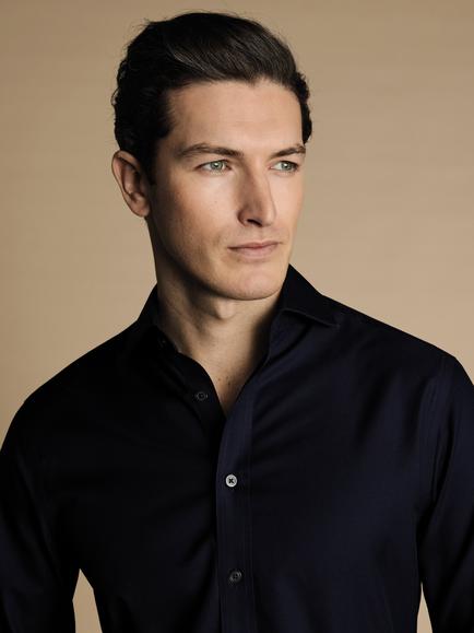 Charles Tyrwhitt Slim Fit Cotton Shirt, Navy