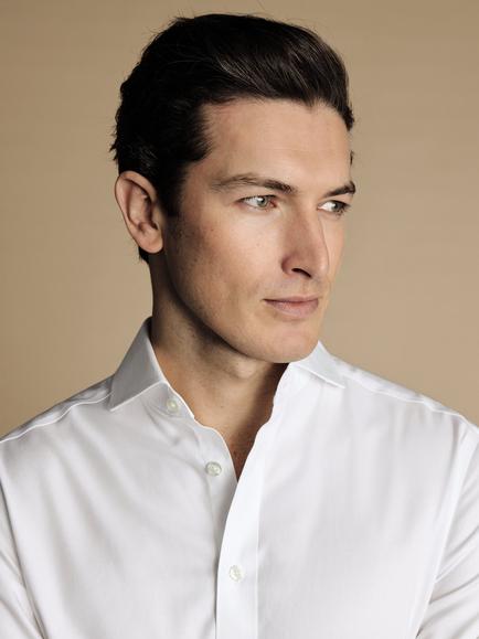 Charles Tyrwhitt Slim Fit Cotton Shirt - view 2, White