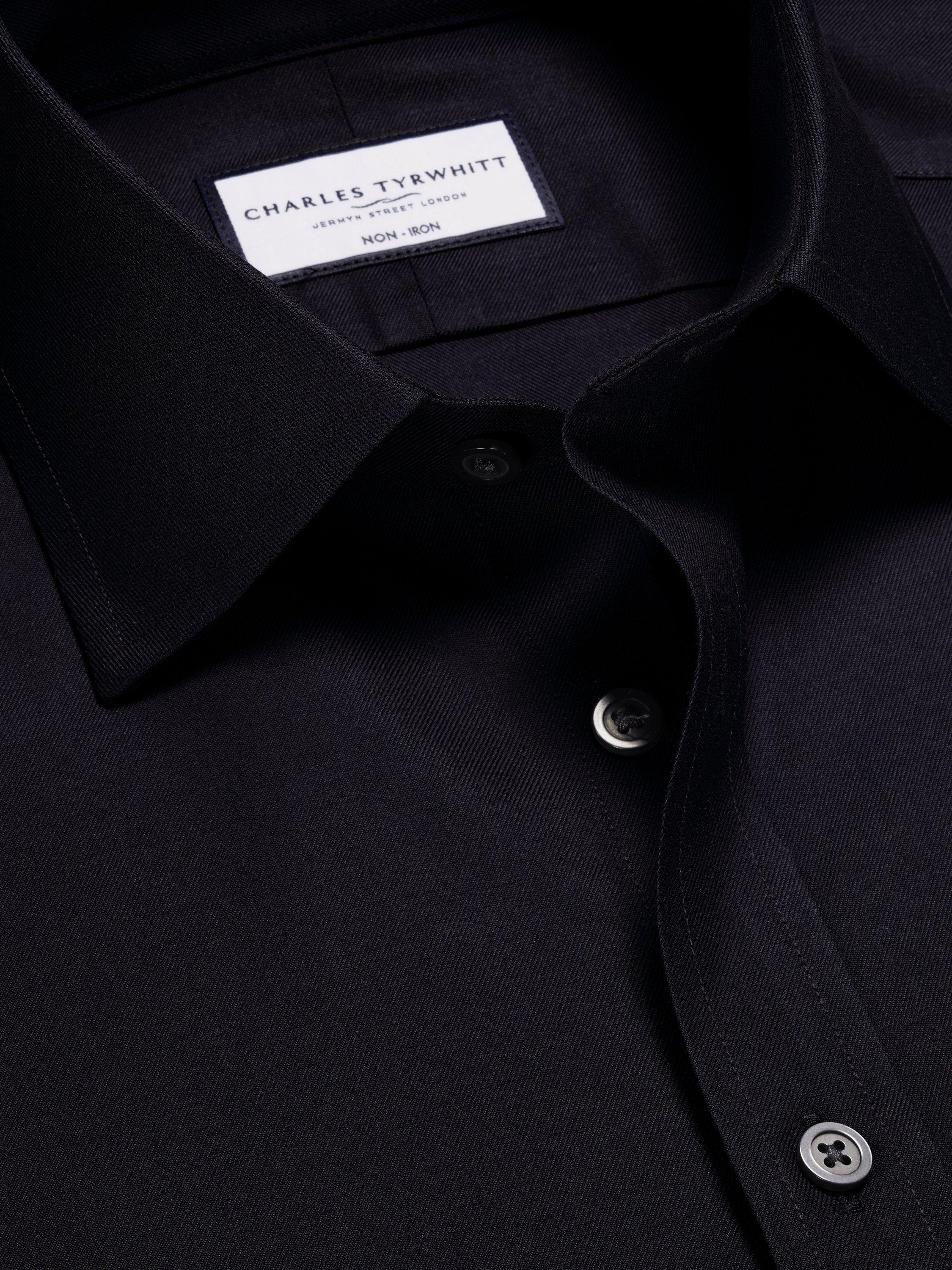 Product image 4 of 6, which shows Charles Tyrwhitt Regular Fit Cotton Shirt, Navy, 15/33