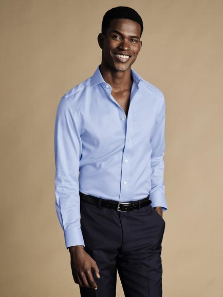 Charles Tyrwhitt Regular Fit Cotton Shirt, Sky Blue