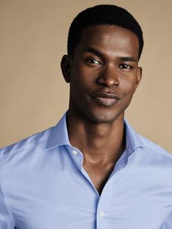 Charles Tyrwhitt Regular Fit Cotton Shirt - view 2, Sky Blue