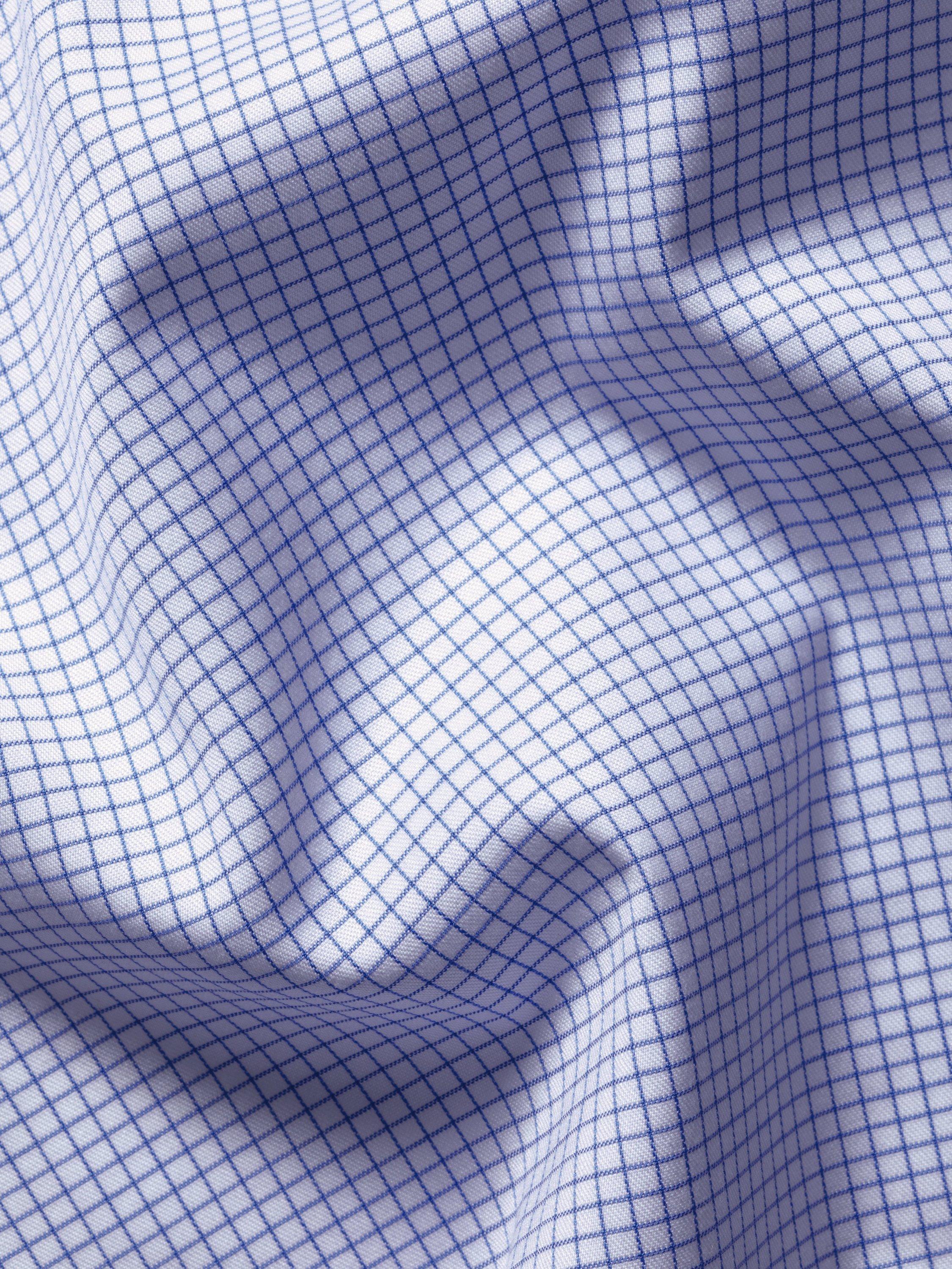 Product image 5 of 5, which shows Charles Tyrwhitt Regular Fit Check Cotton Shirt, Sky Blue, 15/34