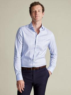 Charles Tyrwhitt Slim Fit Check Cotton Shirt, Sky Blue/Pink