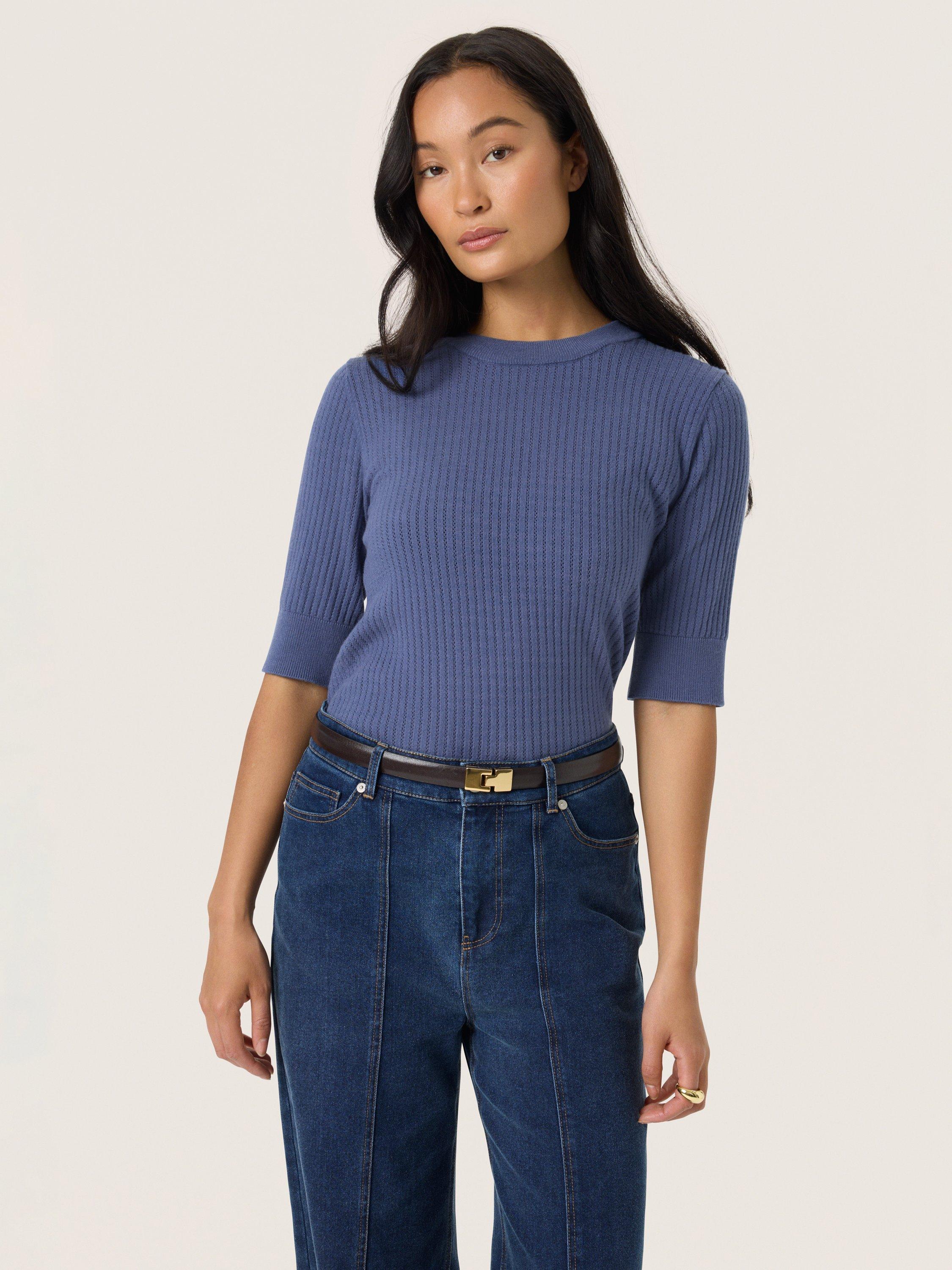 Soaked In Luxury Spina Rib Knit Jumper