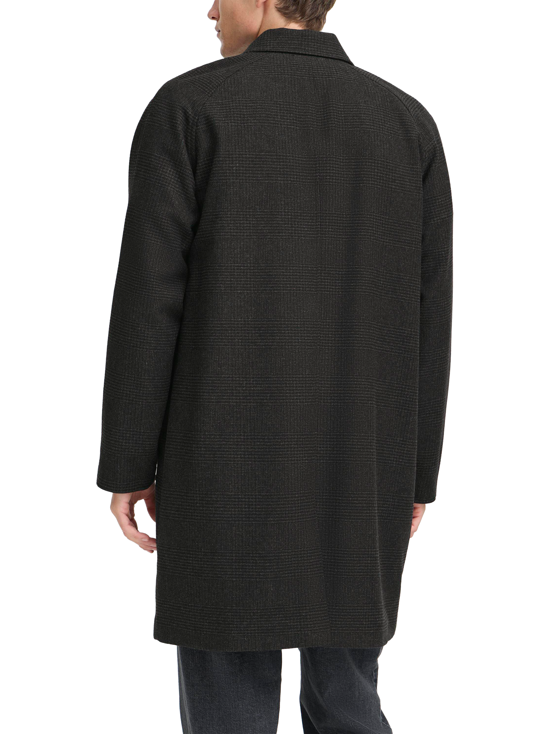 Product image 2 of 7, which shows Casual Friday Mats Overcoat, Dark Grey Melange, S