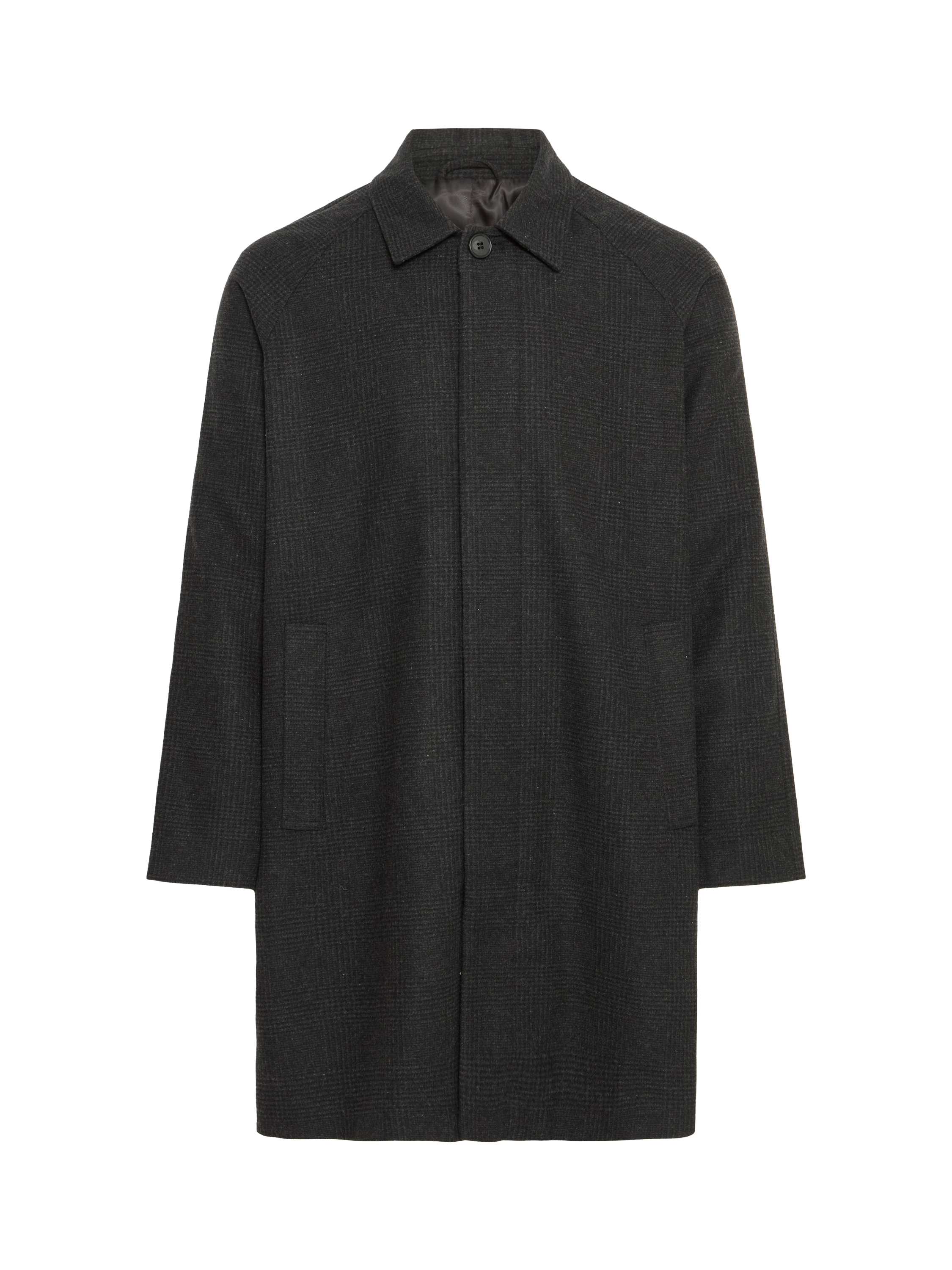Product image 5 of 7, which shows Casual Friday Mats Overcoat, Dark Grey Melange, S