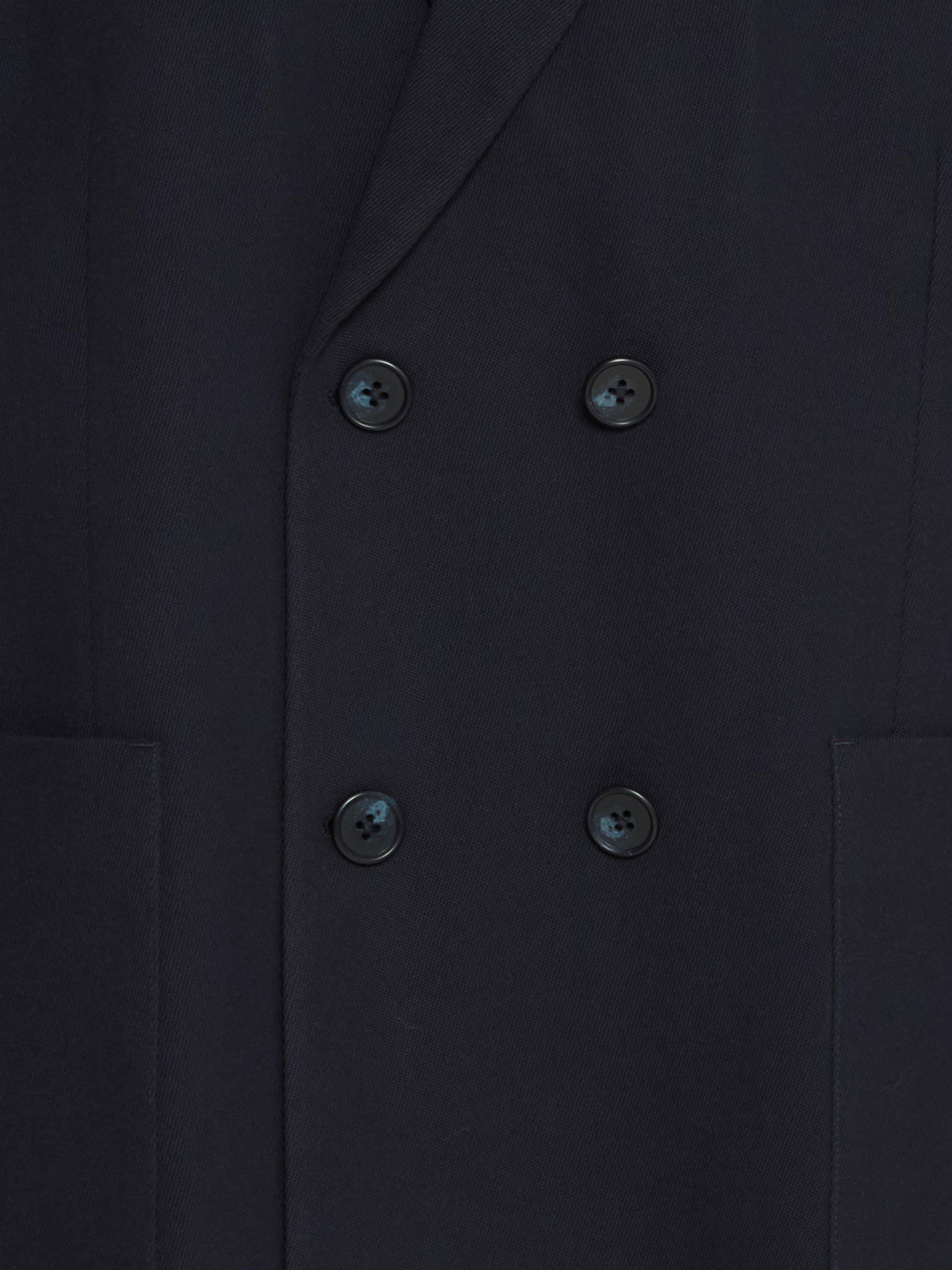 Product image 7 of 7, which shows Casual Friday Triton Double-Breasted Blazer, Dark Navy, 46R