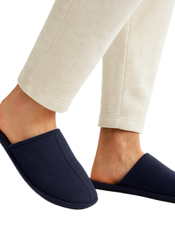totes Centre Seam Mule Slippers - view 2, Navy