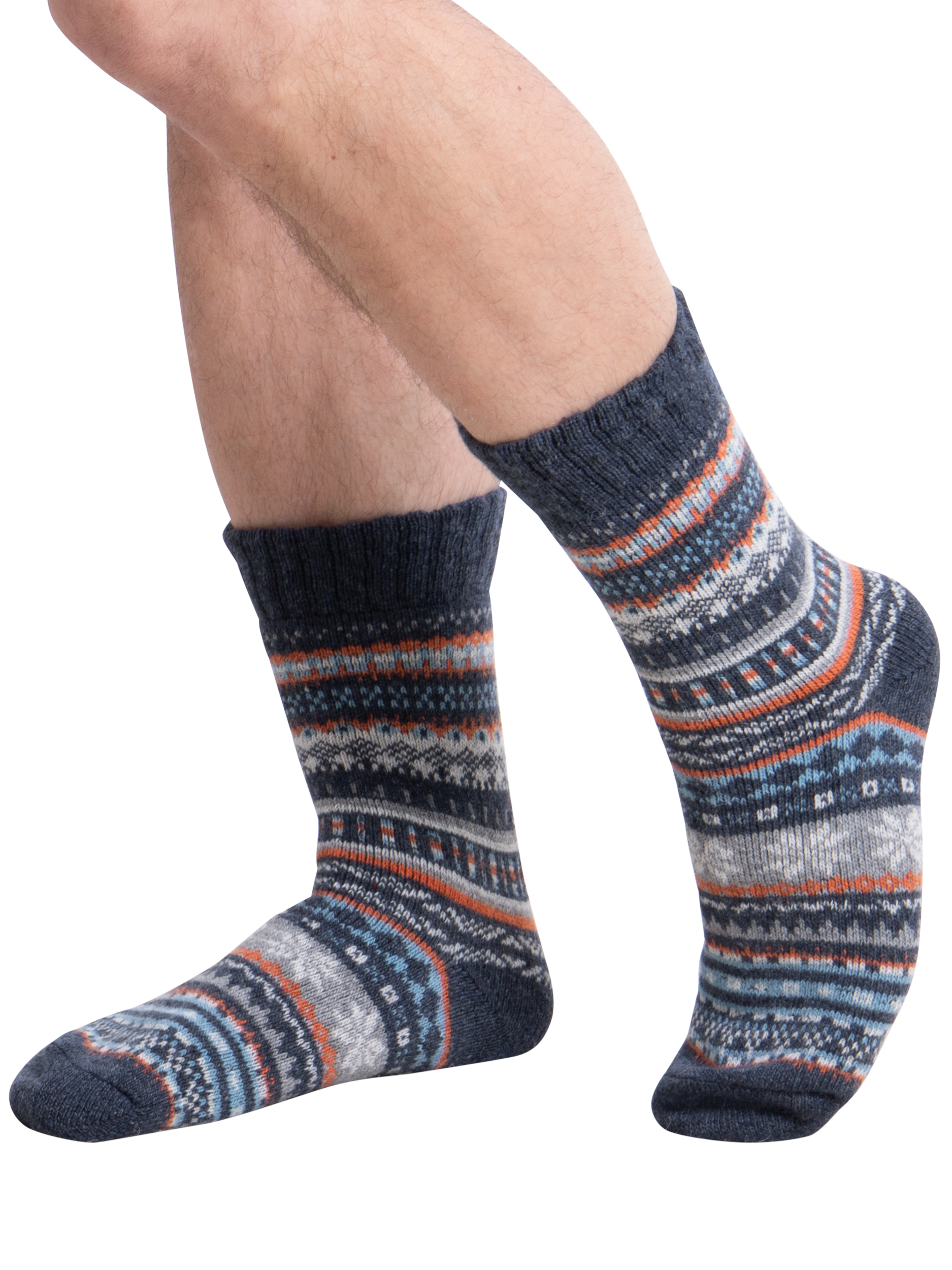 Product image 3 of 7, which shows totes Fair Isle Wool Blend Socks, Pack of 2, Multi, 8-11