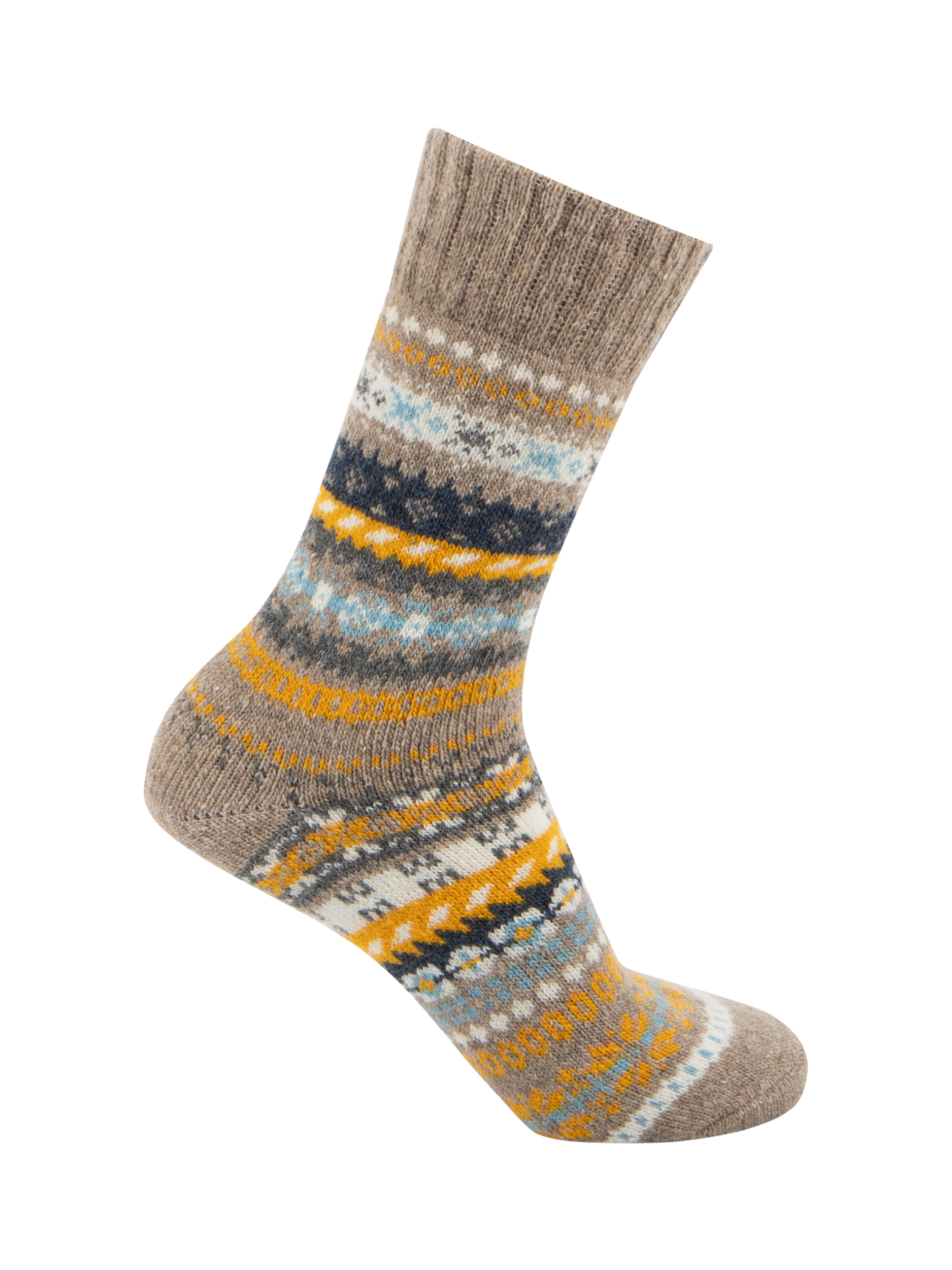 Product image 4 of 7, which shows totes Fair Isle Wool Blend Socks, Pack of 2, Multi, 8-11