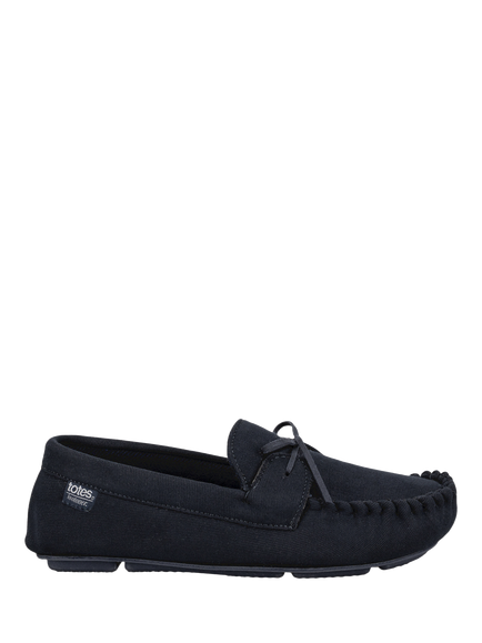 totes Moccasin Slippers, Navy