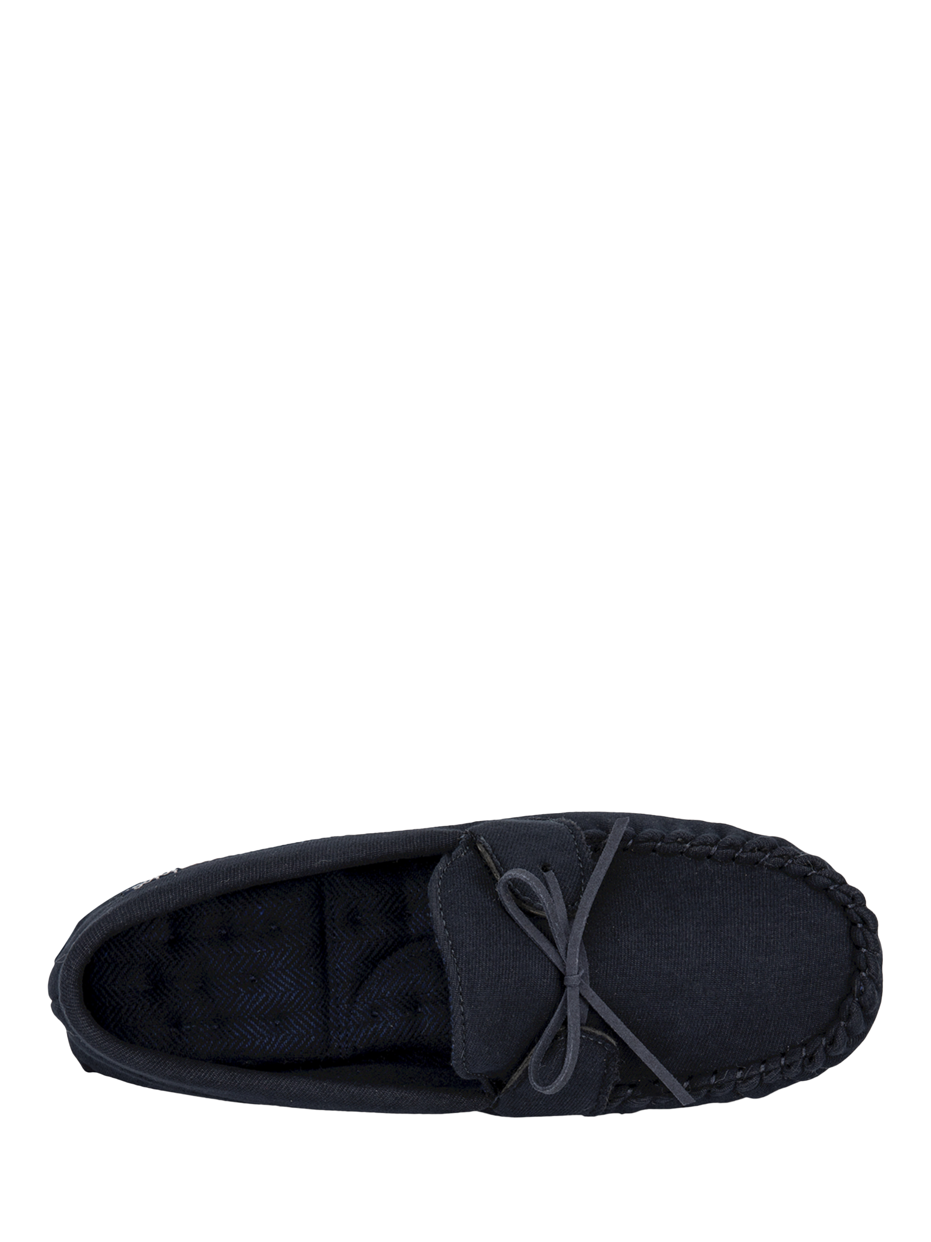 Product image 5 of 6, which shows totes Moccasin Slippers, Navy, 10