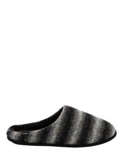 totes Knitted Ombre Mule Slippers, Grey