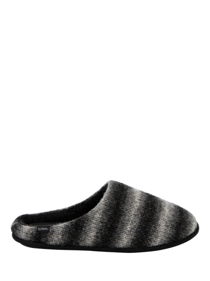 totes Knitted Ombre Mule Slippers, Grey