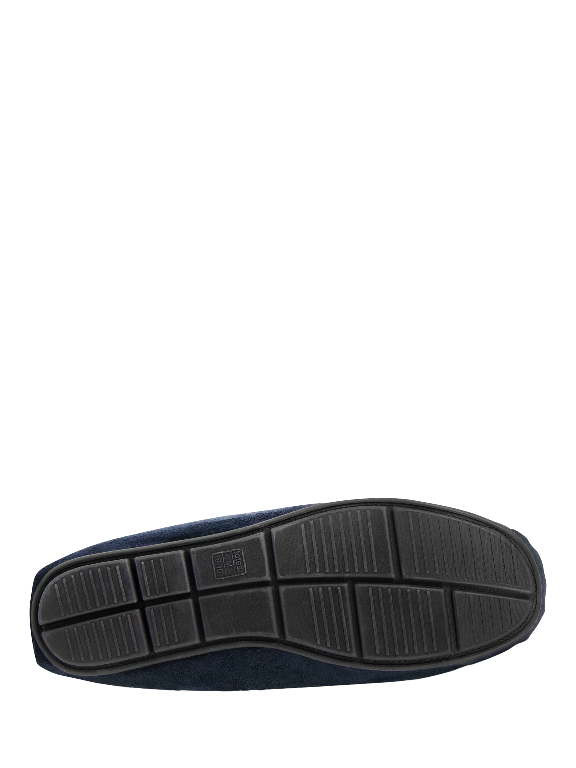 Product image 6 of 8, which shows totes Moccasin Suedette Slippers, Navy, L
