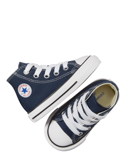 Converse Kids' Chuck Taylor All Star Lace Up Hi-Top Trainers - view 2, Navy