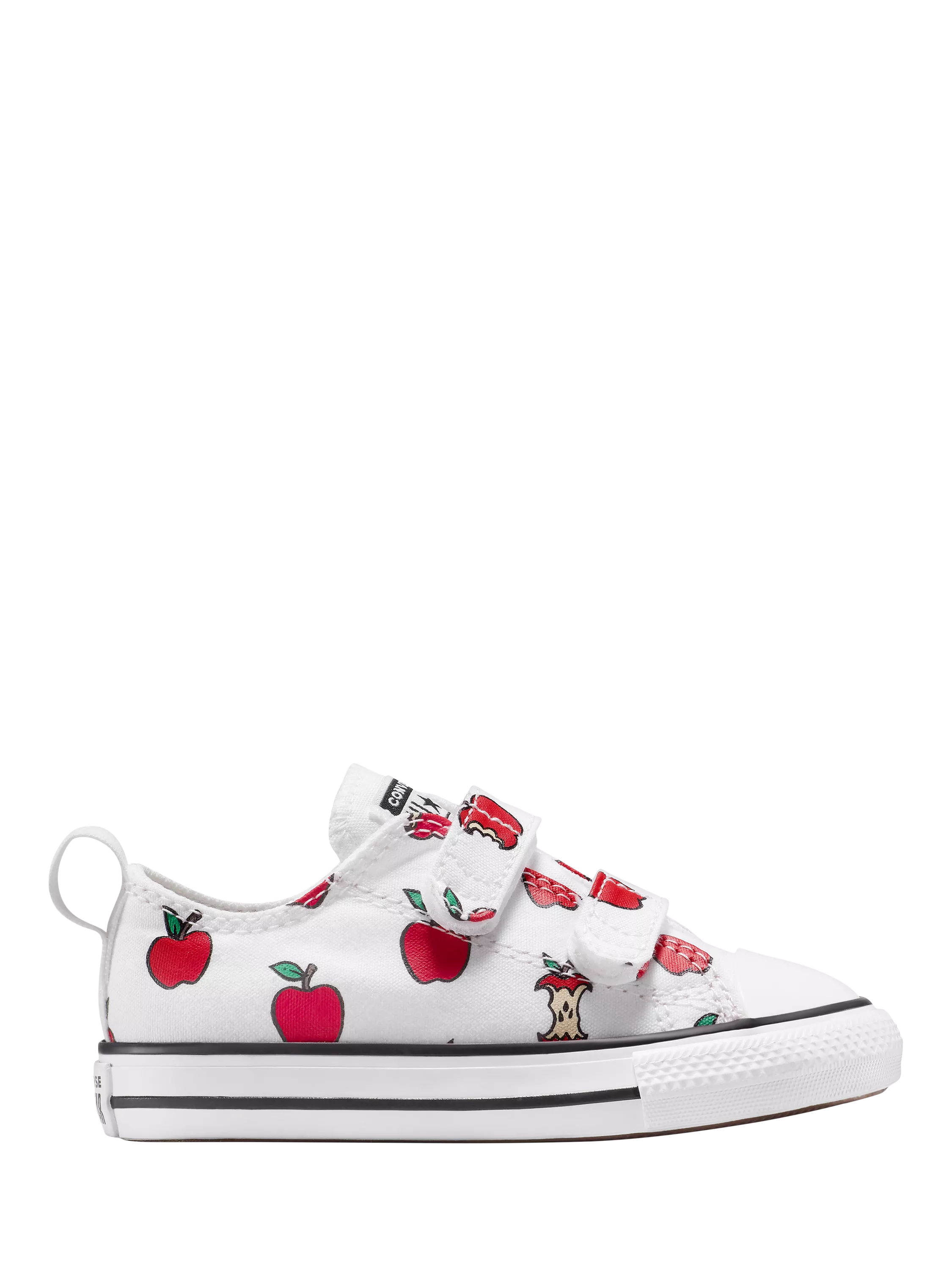 Converse Kids' Chuck Taylor All Star Low-Top Apple Trainers, White