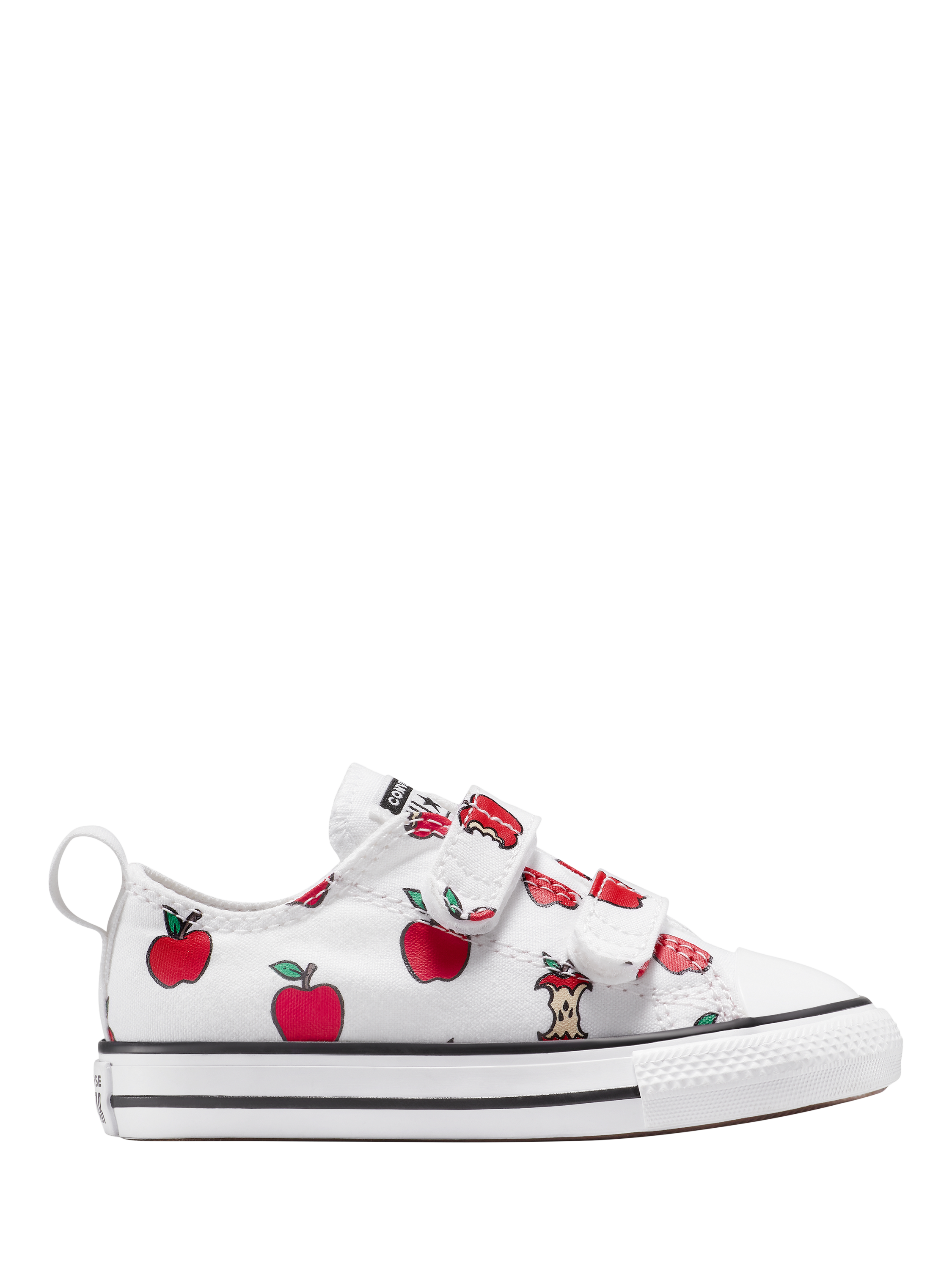 Converse Kids' Chuck Taylor All Star Low-Top Apple Trainers, White
