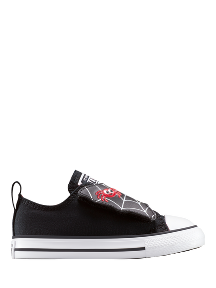Converse Kids' Chuck Taylor Spiderweb Lace Up Trainers, Black/White/Red, Black/White/Red
