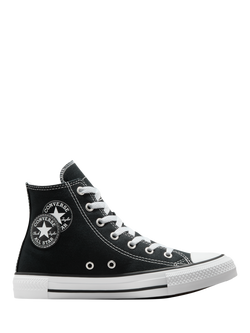 Converse Kids' Chuck Taylor All Star Hi Top Lace-Up Trainers, Black/White