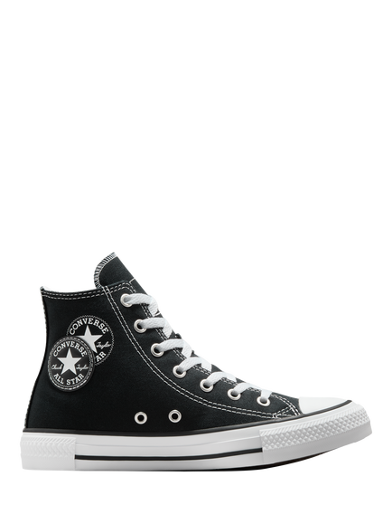 Converse Kids' Chuck Taylor All Star Hi Top Lace-Up Trainers, Black/White