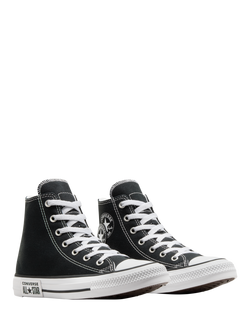 Converse Kids' Chuck Taylor All Star Hi Top Lace-Up Trainers - view 2, Black/White