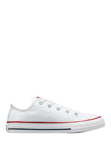 Converse Kids' Chuck Taylor All Star Lace Up Low-Top Trainers, Optical White
