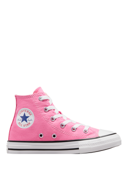 Converse Kids' Chuck Taylor All Star Lace Up Hi-Top Trainers, Pink