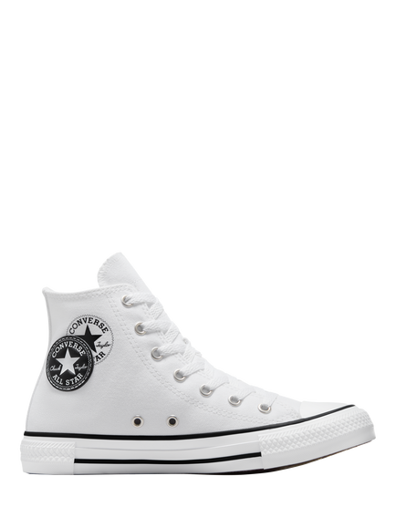 Converse Kids' Chuck Taylor All Star Hi Top Lace-Up Trainers, White/Black