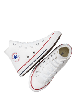 Converse Kids' Chuck Taylor All Star Lace Up Hi-Top Trainers - view 2, Optical White