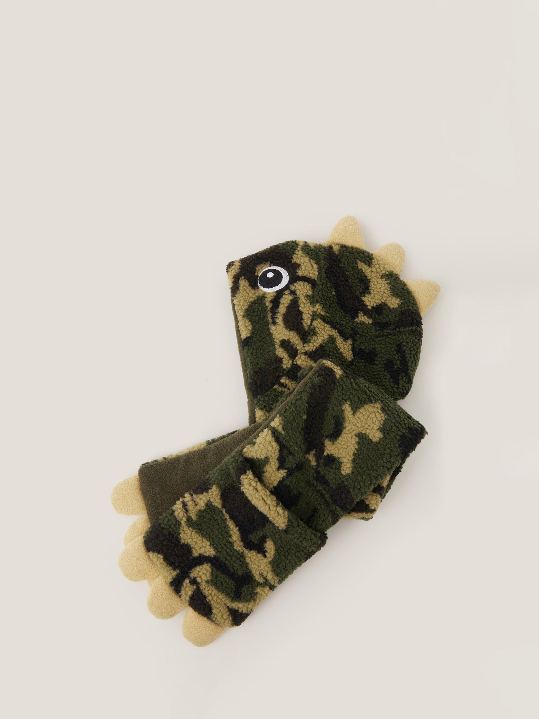 Product image 2 of 2, which shows Monsoon Kids' Camo 3-In-1 Hat Set, Multi, 3-6 years