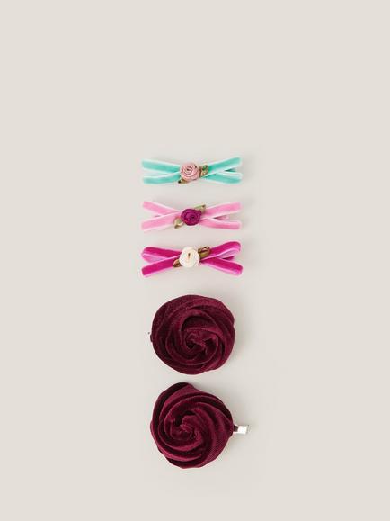 Monsoon Hair Clips, Pack of 5, Multi