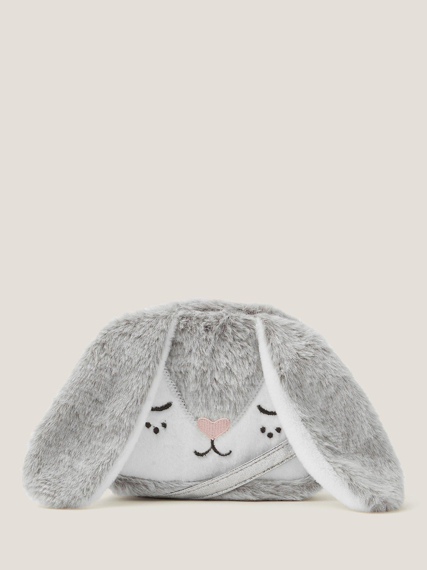Product image 1 of 4, which shows Monsoon Kids' Flopsy Bunny Bag, Grey