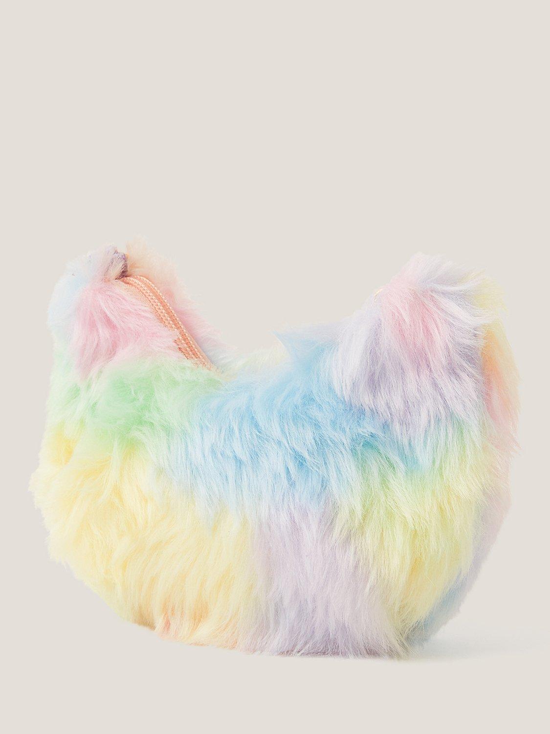 Product image 2 of 4, which shows Monsoon Kids' Faux Fur Fluffy Cat Bag, Multi
