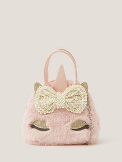 Monsoon Kids' Unicorn Handbag, Pink, Pink