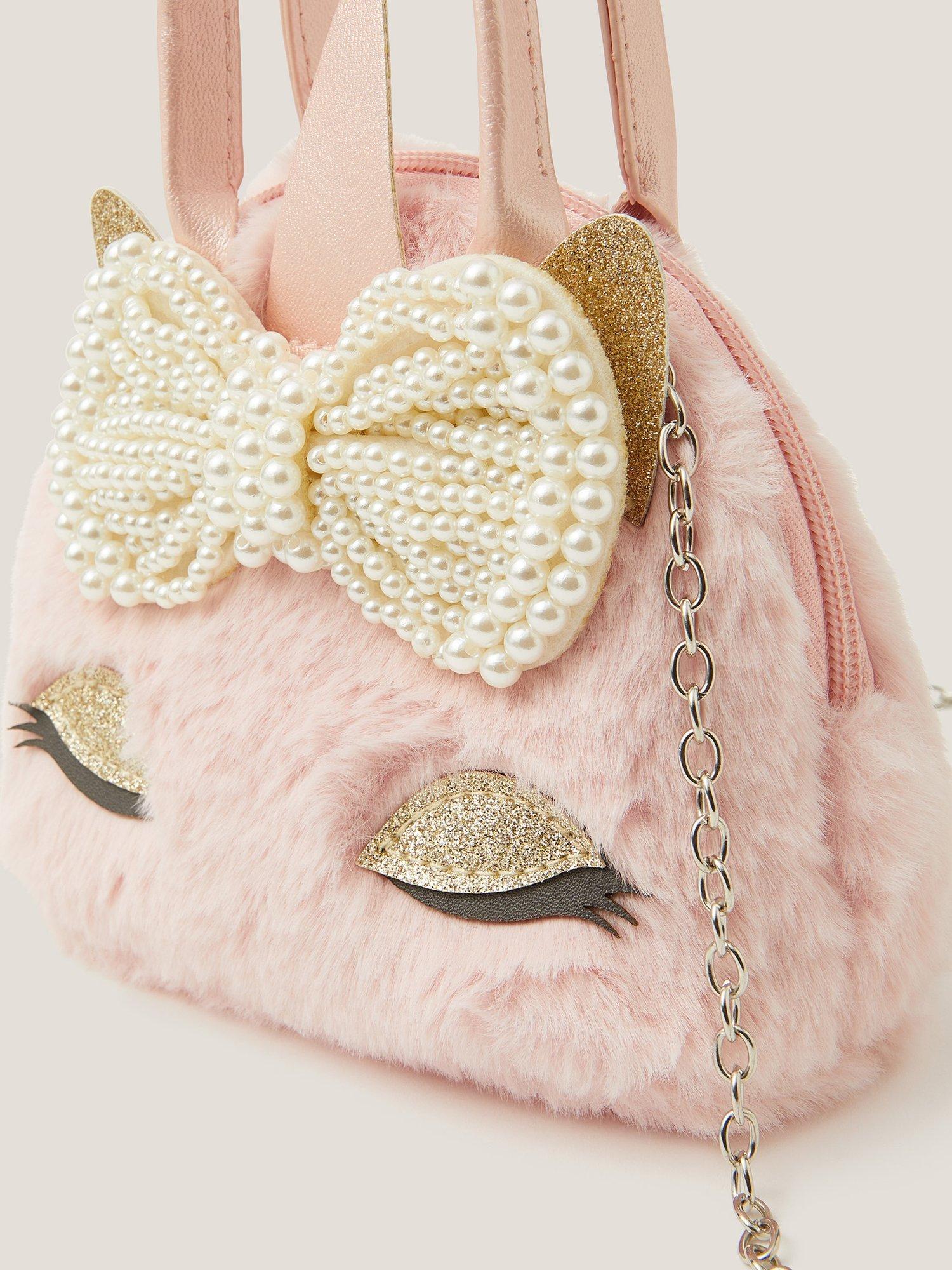Product image 3 of 4, which shows Monsoon Kids' Unicorn Handbag, Pink, One Size