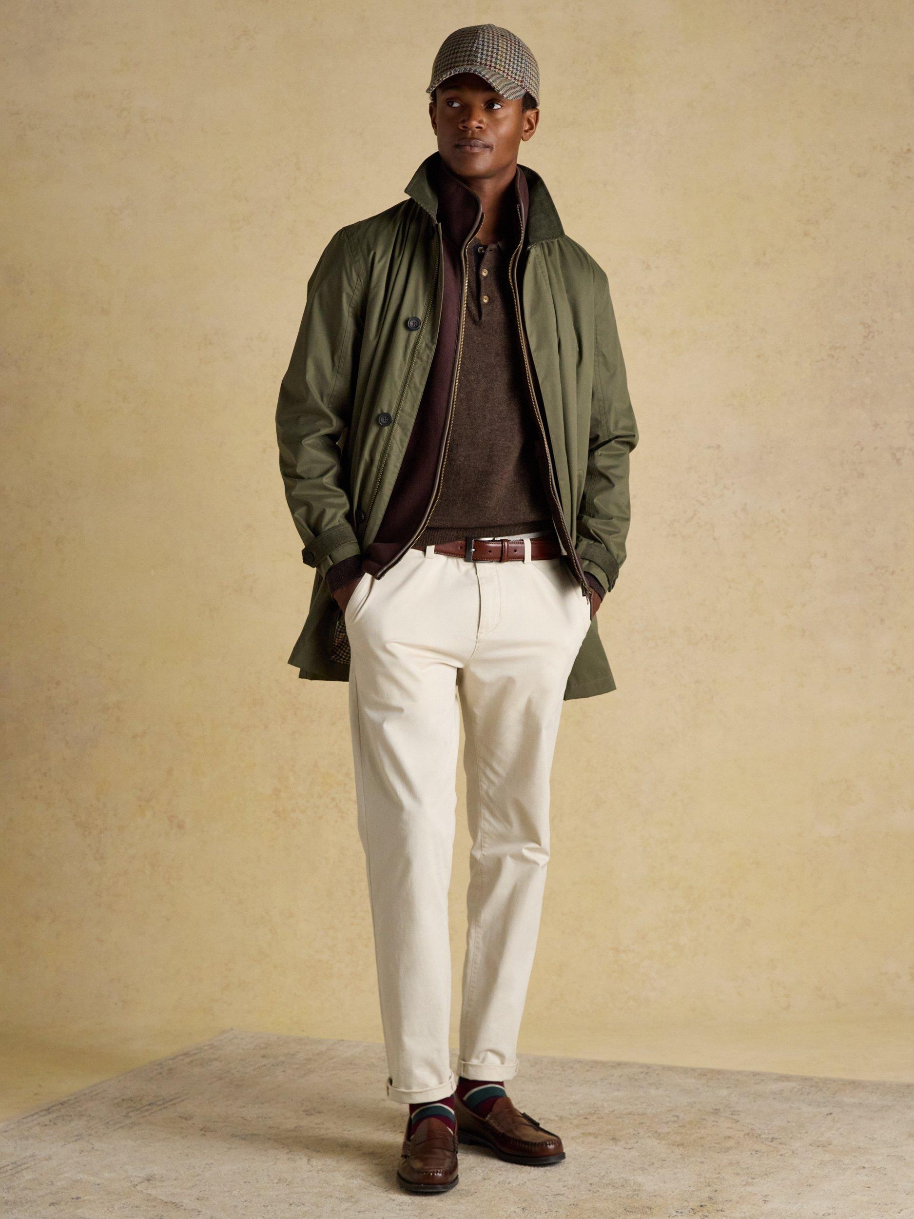 Product image 6 of 6, which shows Joules Knitted Wool Blend Polo Shirt, Brown, S Reg