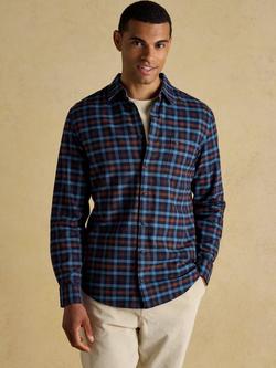 Joules Flannel Shirt, Brown Mix, Brown Mix