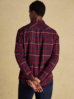 Joules Flannel Shirt, Burgundy - view 2, Burgandy