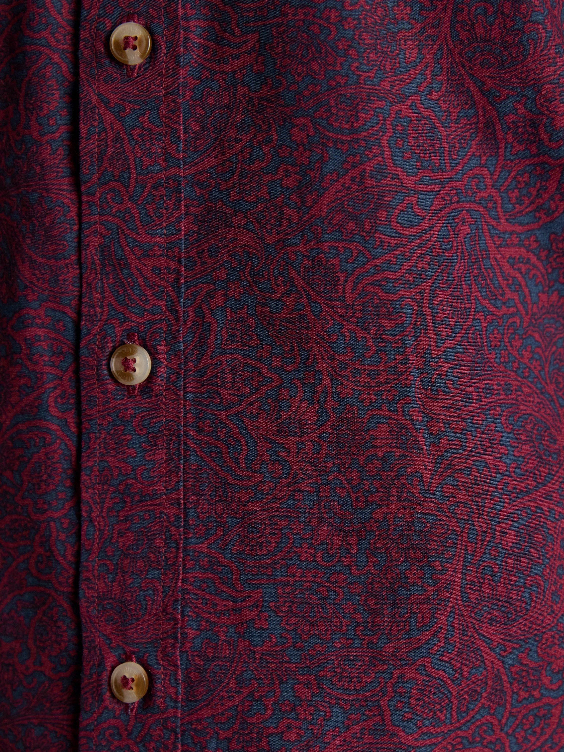Product image 4 of 10, which shows Joules Printed Shirt, Burgandy, S