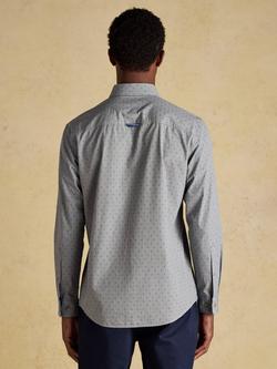 Joules Textured Dobby Shirt, Blue - view 2, Blue