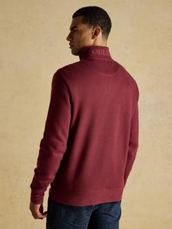 Joules Ribbed Sweatshirt, Burgundy - view 2, Burgandy