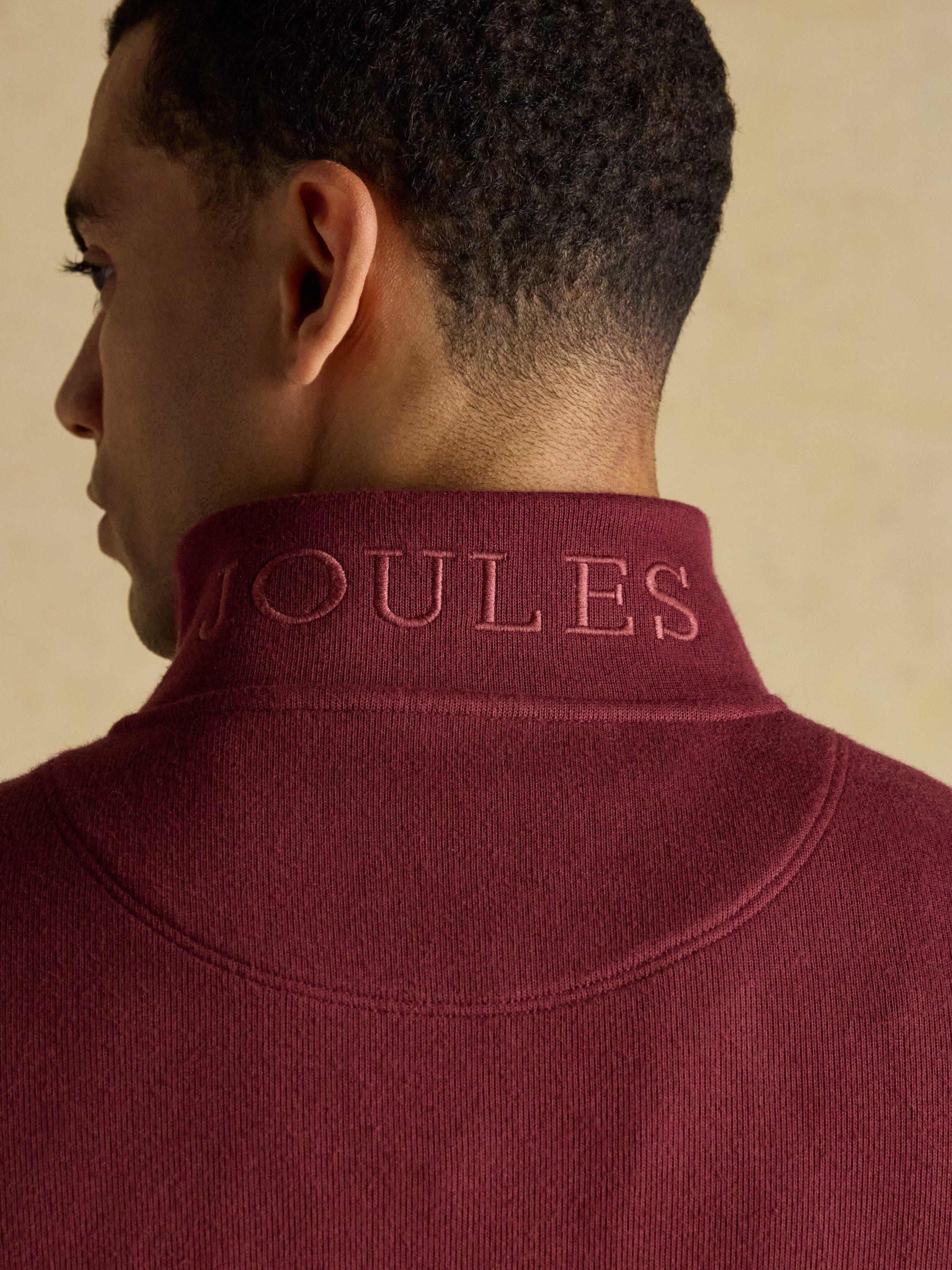 Product image 7 of 8, which shows Joules Ribbed Sweatshirt, Burgandy, S Reg