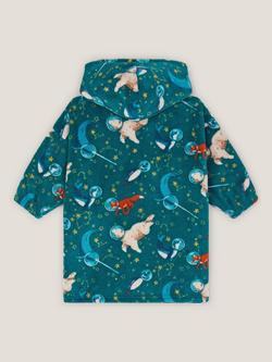 Monsoon Kids' Space Pyjama Hoodie, Green - view 2, Green