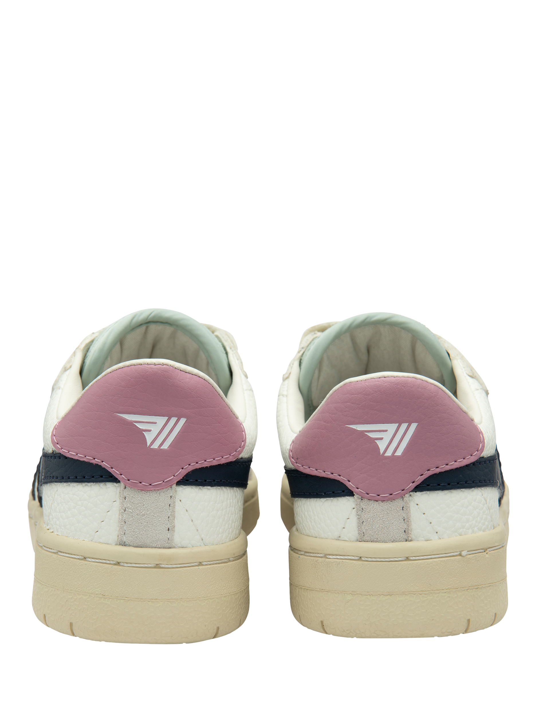 Product image 4 of 5, which shows Gola Kids' Falcon Strap Low Cut Trainers, White/Navy/Candy, 8 Jnr