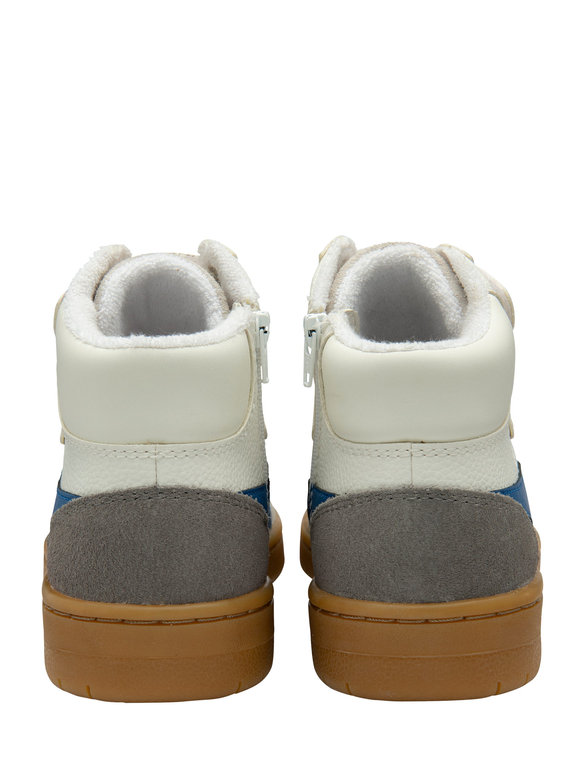 Product image 4 of 5, which shows Gola Kids' Talon High Top Trainers, White/Marine Blue/Ce, 8 Jnr