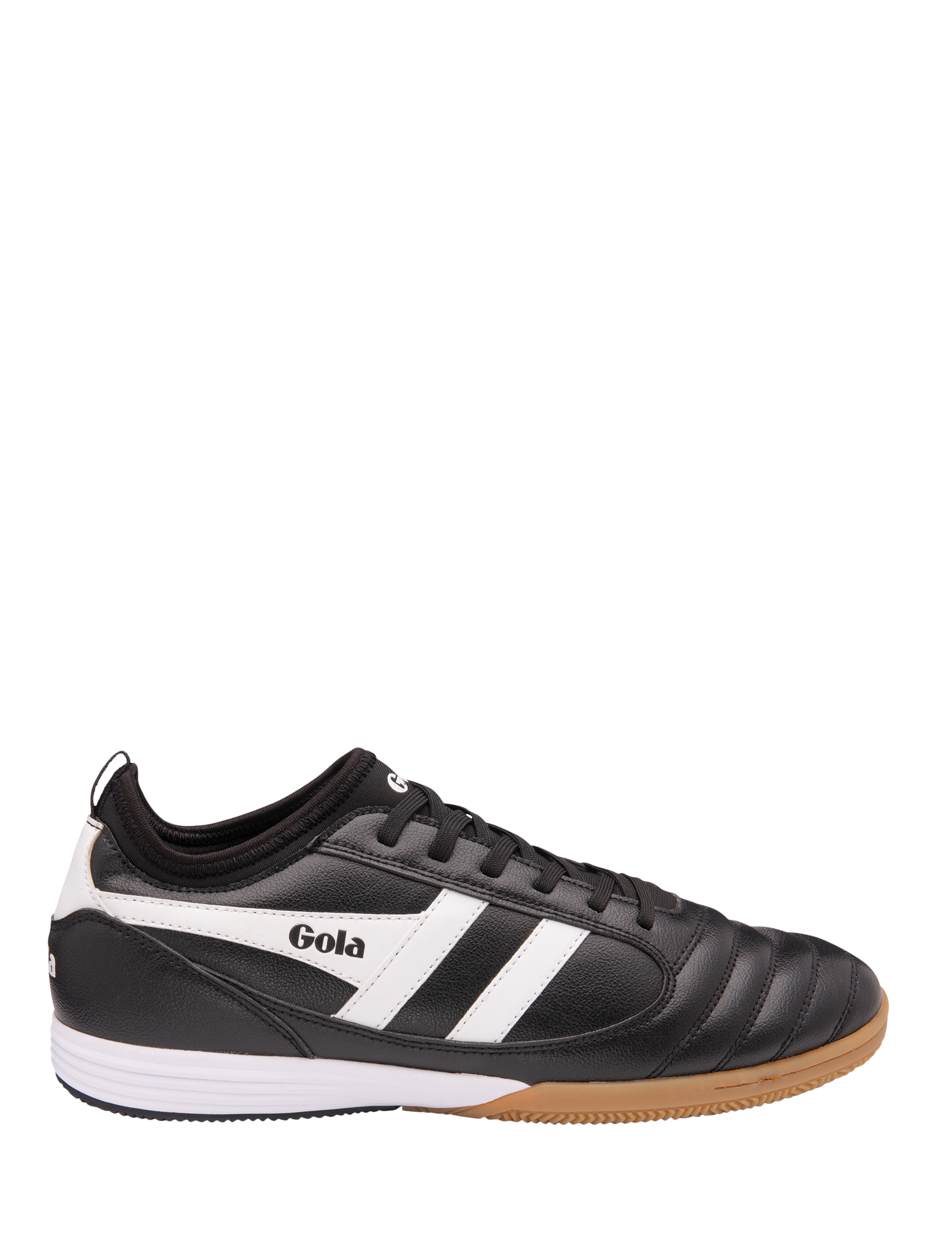 Product image 1 of 6, which shows Gola Performance Ceptor TX Football Trainers, Black/White, 6